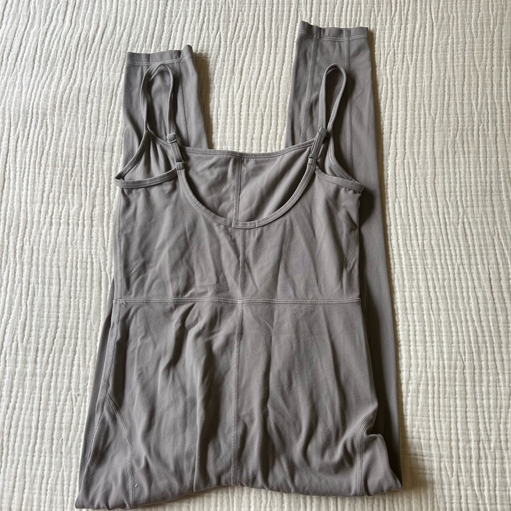 Wilfred Free Neutral Taupe Spaghetti Strap Jumpsuit - Picture 4 of 5